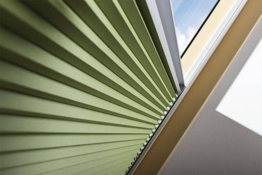  FAKRO APF - grüne Wabenplissee für FAKRO Dachfenster (Kompatibel mit ARON und OptiLight)