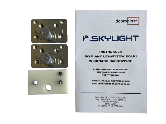 Führungsrolle aus Stahl für SkyLight OOD2 und SkyLight Premium ODD1 Dachfenster.