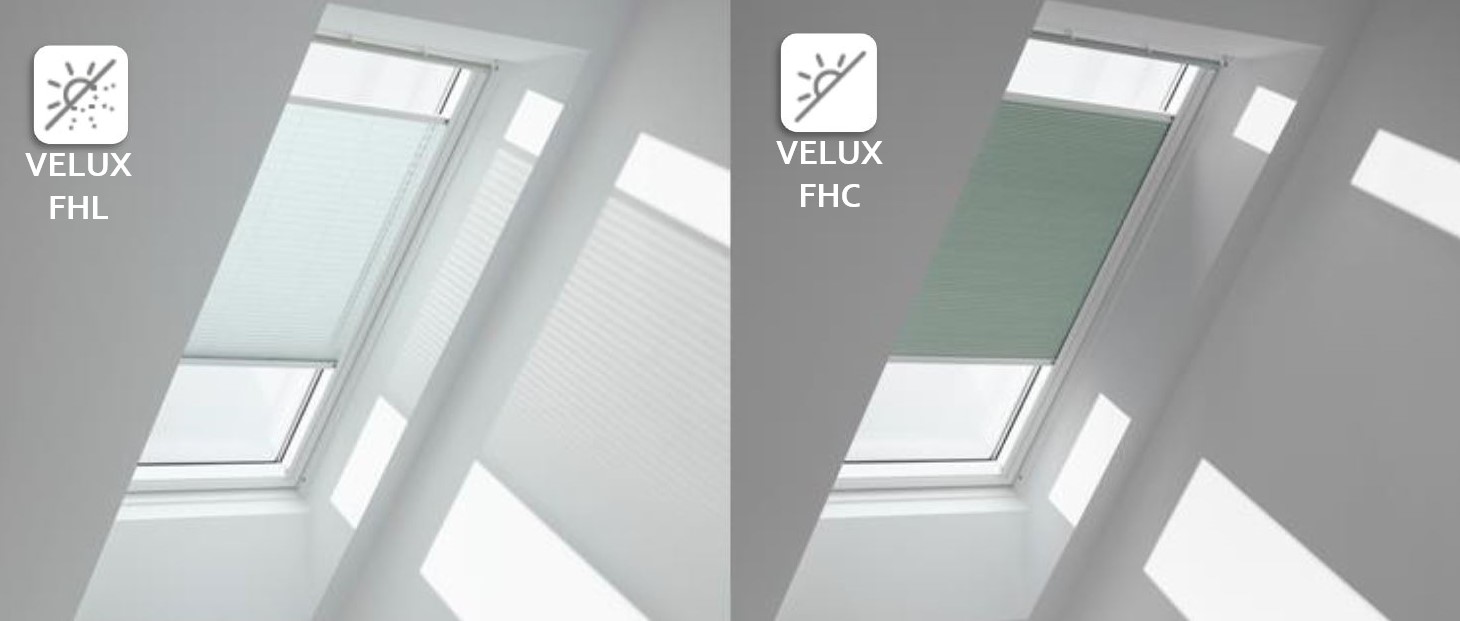 Ein Vergleich von Plissee und Wabenplissee für VELUX Dachfenster