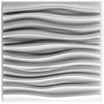 Gips panel WAVE S (48x48 cm)