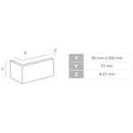 BOSTON 3, concrete brick tile with integrated joint