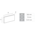 BOSTON 5, concrete brick tile with integrated joint