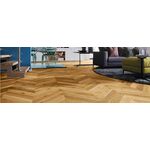 Parquet Oak Caramel Chevron 130