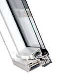 Kunststoff Dachfenster OptiLight PVC THERMO mit 2-fach Verglasung und regulierbarem Lüfter