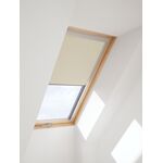 Verdunkelungsrollo für FAKRO Dachfenster in beige Farbe
