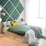 STEGU Gepolsterte Paneele | Melange Quadrat 30x30