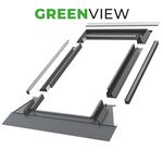 Eindeckrahmen für GreenView FAKRO Dachfenster | RAL 7016