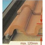 Flashing VELUX EKW | 2 windows side by side | For profiled roofing material up to 120mm | A=10-16cm