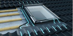 VELUX roof window GBL 2015 for low-pitched roofs, Triple-glazed, White finish