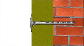 Insulation fixing KI-10N with metal pin and long expansion zone