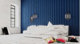 3D Wandpaneele aus Gips LUMI (72x72 cm)