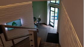 3D Wandpaneele aus Gips WAVE S (48x48 cm)