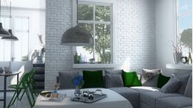 LOFT 1, gypsum brick tile