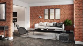 stegu MONSANTO 1, Ziegelriemchen mit grauer Fuge