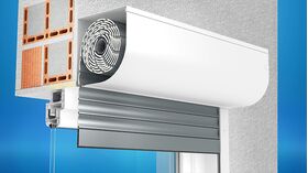 Vorbau-Rollladen Rollolux, Montage an der Fassade