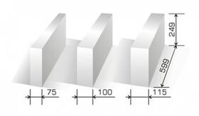 Cellular concrete SOLBET PP2-050 according to german norm DIN V 4108-4