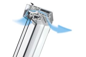 FAKRO PTP-V U4 | PVC roof window with triple glazing and air inlet