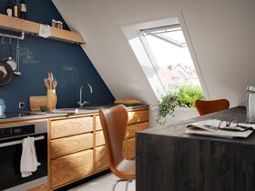 VELUX roof window GNU 0064 | top-hung/pivoting | triple glazing | PVC