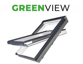 FAKRO Roof Window PTP-V U41 ABMX | GreenView | Triple Glazing | PVC