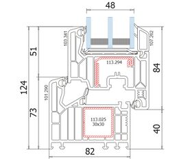 Fenster aus Kunststoff VEKA V82, 7-Kammern