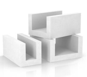 Cellular concrete U-block