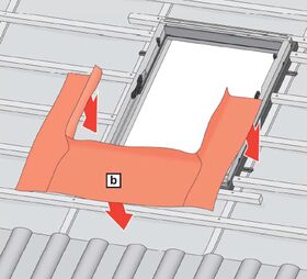 Air permeable underfelt collar for roof windows