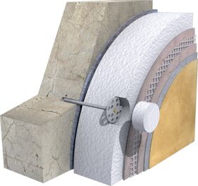 Dämmstoffhalter, Tellerdübel KI-10M mit Stahlnagel