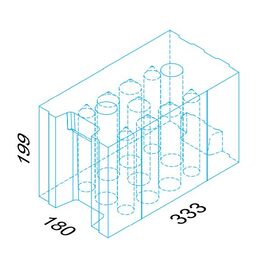SILKA - Kalksandstein Lochstein 180x199x333 mm