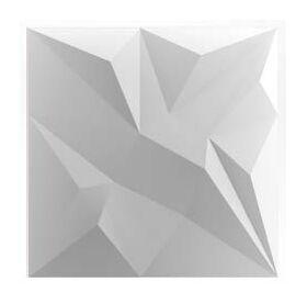 3D Wandpaneele aus Gips DENALI (72x72 cm)