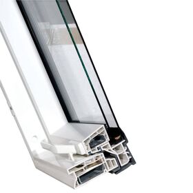 Kunststoff Dachfenster OptiLight PVC THERMO mit 2-fach Verglasung und regulierbarem Lüfter