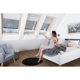 FAKRO AMZ Z-WAVE | ekectric-powered awnign blind for FAKRO roof windows ✓ OptiLight ✓ ARON ✓ ARTENS