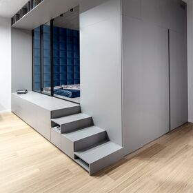 STEGU Upholstered wall panel | Melange square 30x30