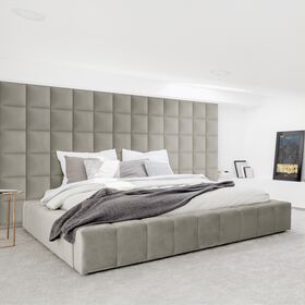 STEGU Upholstered wall panel | Melange square 30x30