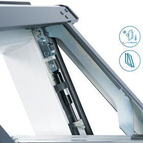 SkyFens SkyLight PLUS TERMO | PVC, high pivot, 2-glass,VSG roof window from the Swiss Arbonia Group