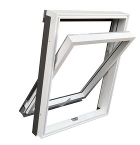 RoofLITE+ SOLID PVC SAFE | PVC, pivot, 2-glass, VSG roof window