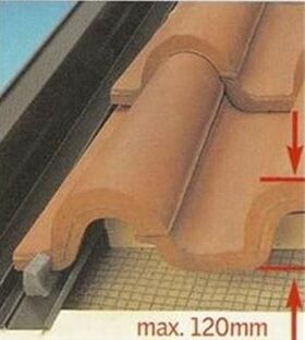 Flashing VELUX EKW | 2 windows side by side | For profiled roofing material up to 120mm | A=10-16cm