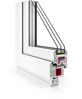 Fenster aus Kunststoff VEKA V82, 7-Kammern