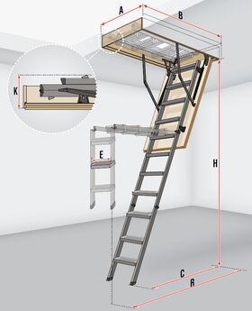 FAKRO Loft ladder LMS