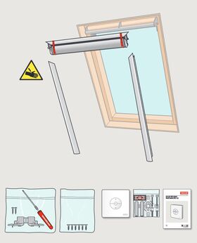 VELUX DSL » Solar Verdunkelungsrollo für VELUX Dachfenster