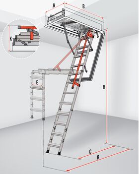 FAKRO Loft ladder LMF