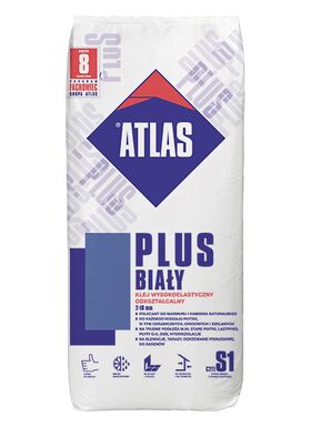 Atlas Plus weiß, hochflexibler Fliesenkleber für Feinsteinzeug (C2TES1, 2-10 mm)