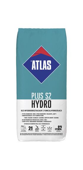 ATLAS PLUS S2 HYDRO | highly deformable tile adhesive with function of waterproofing