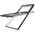 FAKRO FYU-V P2 proSky | wooden, high pivot roof window with safe 2-glass
