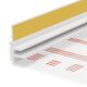 Anputzleiste PVC mit Gewebe und Schutzlippe 2,5m